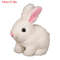 Electric Rabbit Plush Toy With Carrot Walking EarWiggling And TailWagging Interactive Bunny For Ki 7