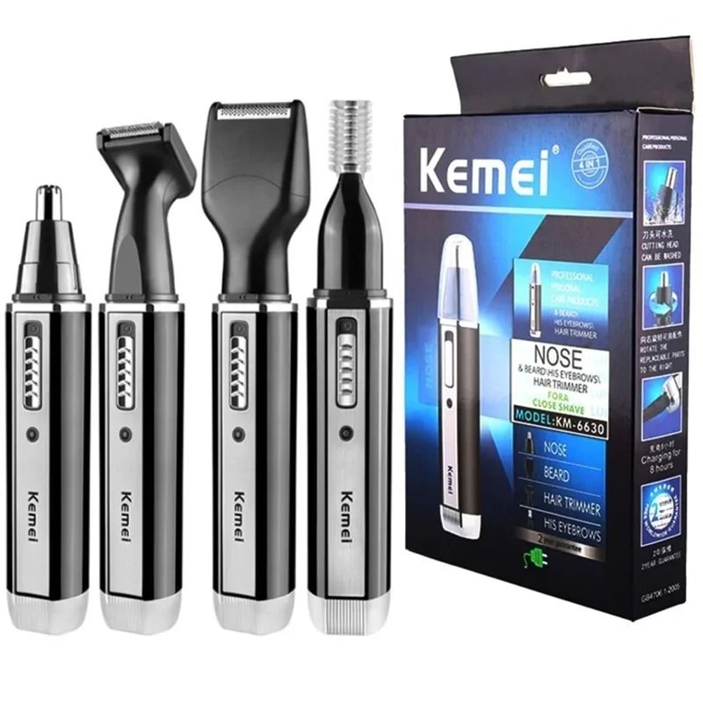 4 In 1 Electric Trimmer For Men Nose Ear Beard And Hair Grooming Set Rechargeable 8