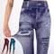 Imitation Jeans Stretch Leggings High Waist Slim Push Up Fashion Leggings For Women 1