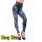 Imitation Jeans Stretch Leggings High Waist Slim Push Up Fashion Leggings For Women 13