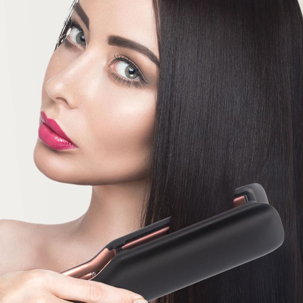500F Hair Straightener Wide Plate Plasma Ion Flat Iron For Keratin Treatment And Frizz Repair 4