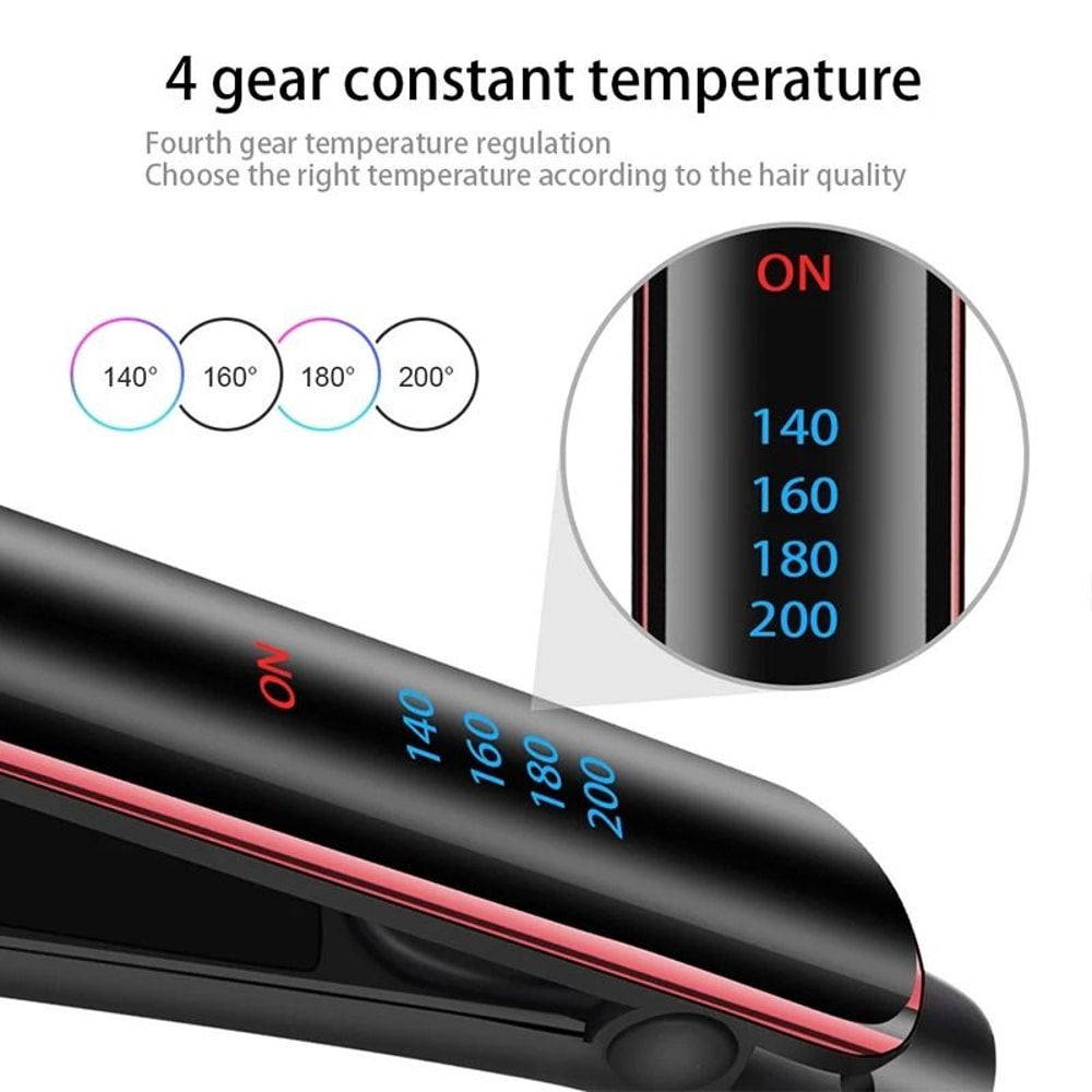 Professional Ceramic Ionic Hair Straightener Fast Heat Flat Iron With LCD Display 3