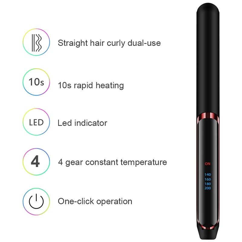 Professional Ceramic Ionic Hair Straightener Fast Heat Flat Iron With LCD Display 5