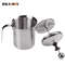 Stainless Steel Milk Frother Double Mesh Creamer Cup For Coffee And Kitchen Use 1