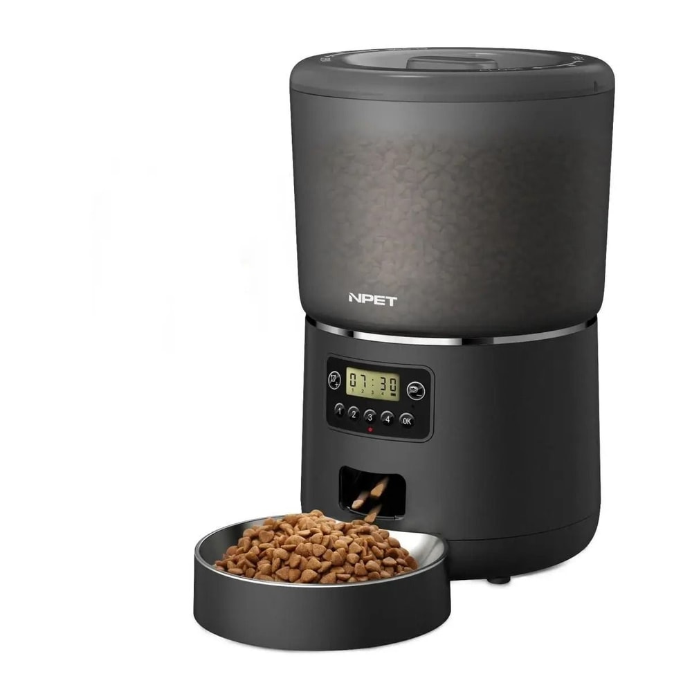 Automatic Smart Pet Feeder 4L With Stainless Steel Bowl And Custom Portion Control 7