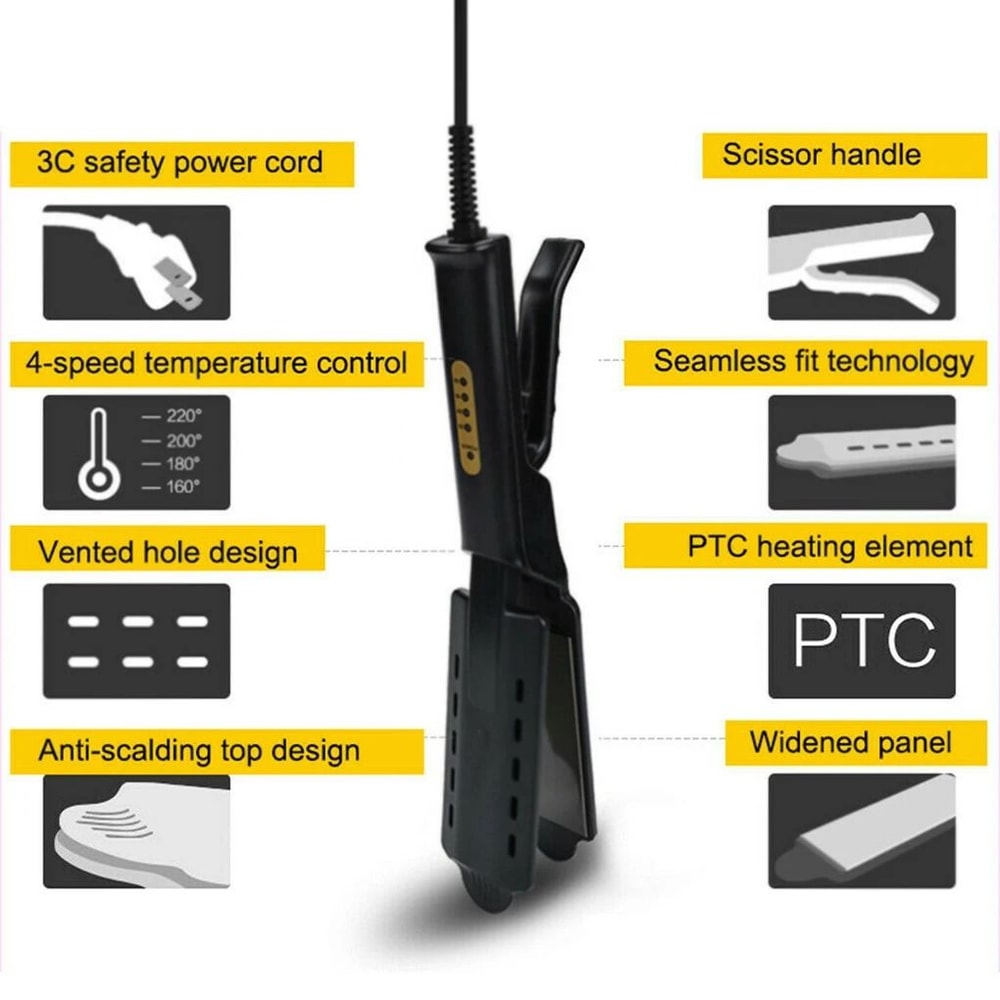 Hair Straightener With 4 Temperature Settings And Ceramic Tourmaline Ionic Plates 4