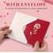 3D Pop Up Happy Birthday Rose Card For Women Anniversaries And Special Occasions 3