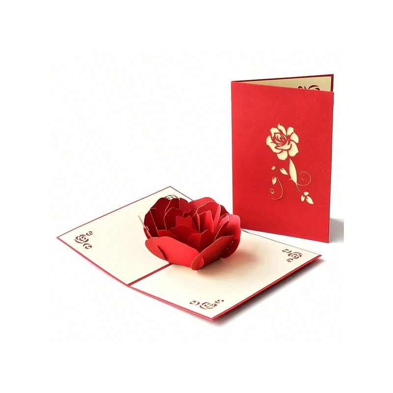 3D Pop Up Happy Birthday Rose Card For Women Anniversaries And Special Occasions 6