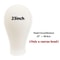Canvas Wig Head Wig Stand 21 To 24 Inch Mannequin Head For Hairstyling Display And Wig Making With 13