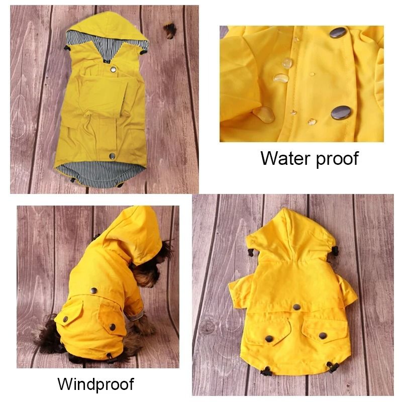 Large Dog Waterproof Raincoat Warm Windproof Jacket For Labrador Bulldog And All Dog Breeds 3