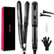 Steam Hair Straightener Professional Ceramic Vapor Flat Iron With Argan Oil Treatment For Smooth An 8
