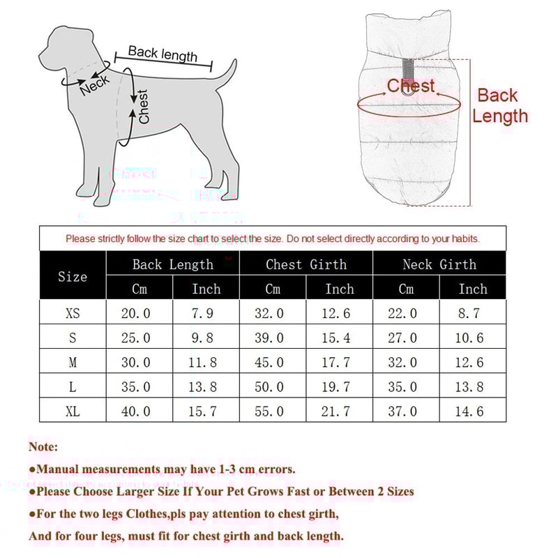 Waterproof Dog Coat Winter Fleece Jacket For Small Dogs And Cats Warm Pet Vest For Chihuahua And Yo 5