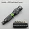 Precision Aluminum Alloy Handle Screwdriver For 14 Inch Bits Mini Repair Tool Holder 10