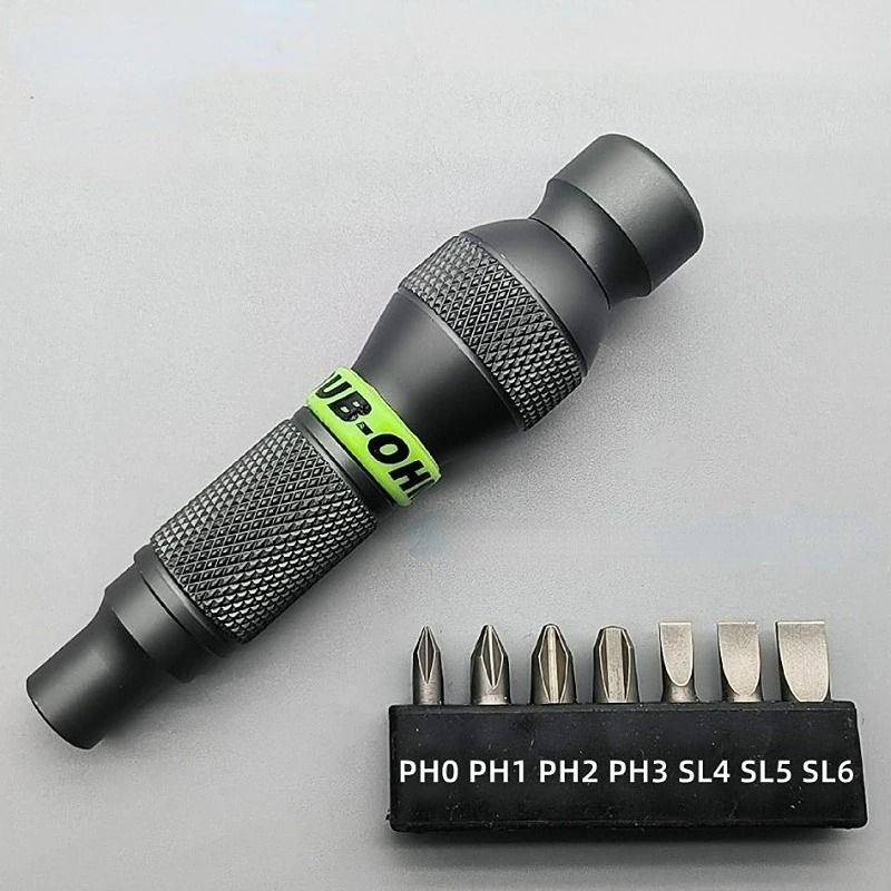 Precision Aluminum Alloy Handle Screwdriver For 14 Inch Bits Mini Repair Tool Holder 2