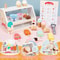 Ice Cream Counter Playset Pretend Play Kitchen Toy With Coins For Kids Boys And Girls 3