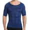 Men Slimming Compression Shirt Body Shaper Tummy Control Waist Cincher Undershirt 11