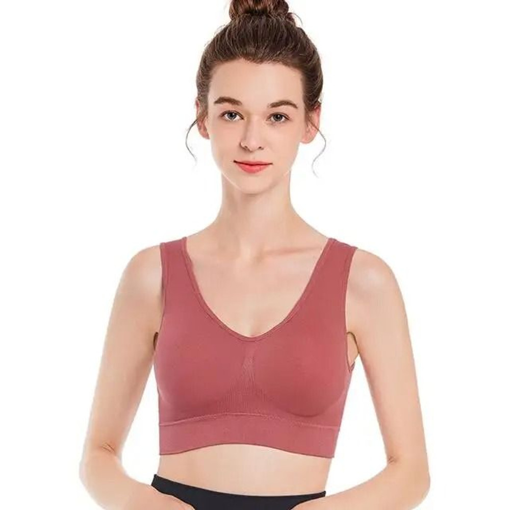 Plus Size Seamless Wireless Bra For Women Adjustable Non Underwire Yoga And Sports Vest 19