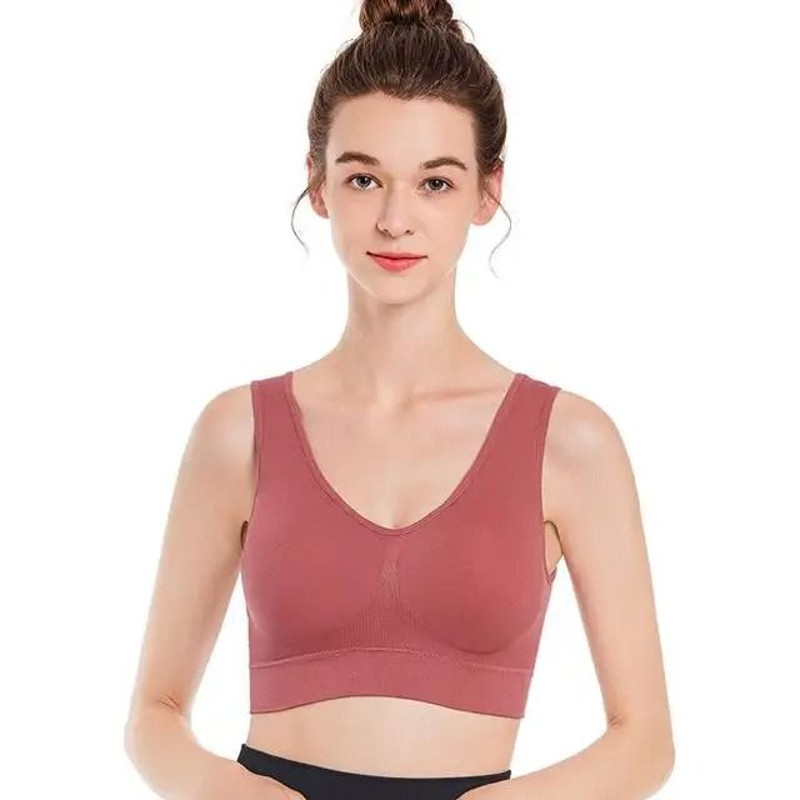 Plus Size Seamless Wireless Bra For Women Adjustable Non Underwire Yoga And Sports Vest 19