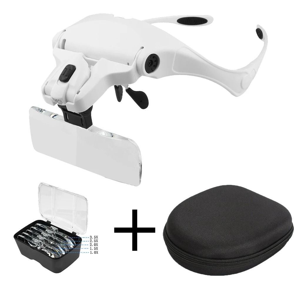 Illuminated Magnifying Glasses With Adjustable Headband And LED Lights 9
