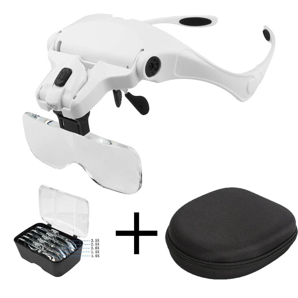 Illuminated Magnifying Glasses With Adjustable Headband And LED Lights 10