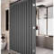Waterproof Folding Linen Shower Curtain With Magnets For Walk In Bathroom 0