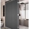 Waterproof Folding Linen Shower Curtain With Magnets For Walk In Bathroom 0