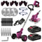 Cordless Grass Trimmer And Weed Wacker With 2 Li Ion Batteries And 3 Blade Types 11