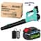 Cordless Grass Trimmer And Weed Wacker With 2 Li Ion Batteries And 3 Blade Types 16
