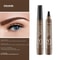 4D Microblading Eyebrow Pen With 4 Fork Tip Long Lasting Liquid Brow Pencil 23