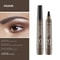 4D Microblading Eyebrow Pen With 4 Fork Tip Long Lasting Liquid Brow Pencil 25
