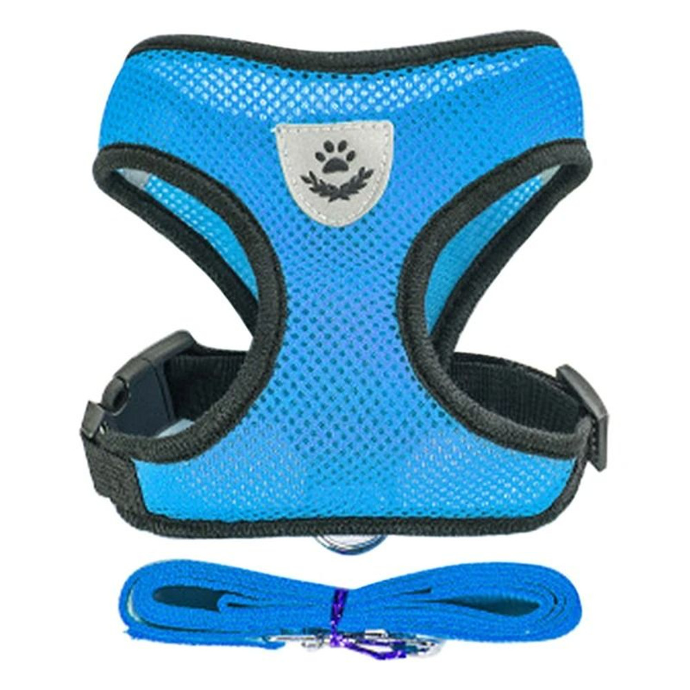 Adjustable Dog Harness And Leash Set For Small Dogs And Cats Breathable Vest Harness 3
