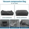 Vacuum Compression Storage Bag With Air Pump Reusable Travel Clothing Organizer 2
