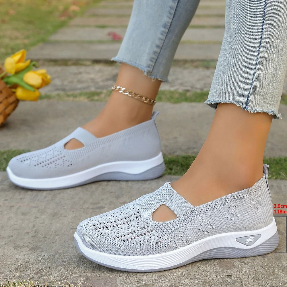 Women Casual Lightweight Flat Sneakers Comfortable Everyday SlipOn Shoes 12