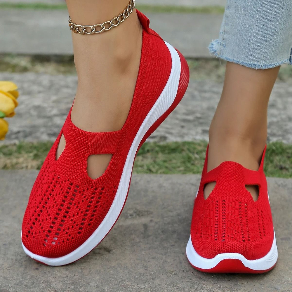 Women Casual Lightweight Flat Sneakers Comfortable Everyday SlipOn Shoes 4