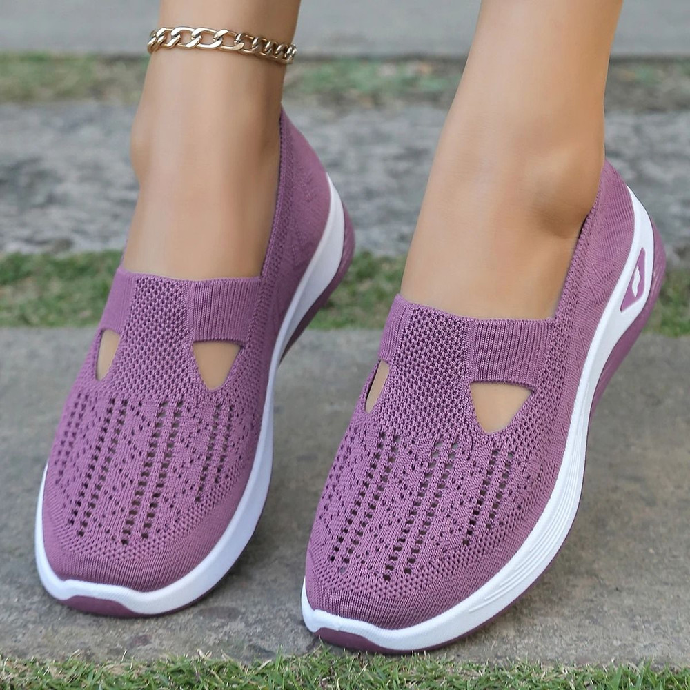 Women Casual Lightweight Flat Sneakers Comfortable Everyday SlipOn Shoes 14