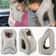 Inflatable Travel Pillow With Chin Support And Headrest Cushion For Airplane Car And Offic 0