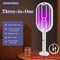 Upgraded 3 In 1 Electric Mosquito Swatter 3000V TypeC Rechargeable Mosquito Killer Lamp With Digita 8