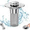 PopUp Bathroom Sink Drain Strainer With Removable Stainless Steel Hair Catcher And Drain Stopper 1