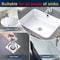 PopUp Bathroom Sink Drain Strainer With Removable Stainless Steel Hair Catcher And Drain Stopper 3