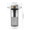 PopUp Bathroom Sink Drain Strainer With Removable Stainless Steel Hair Catcher And Drain Stopper 6