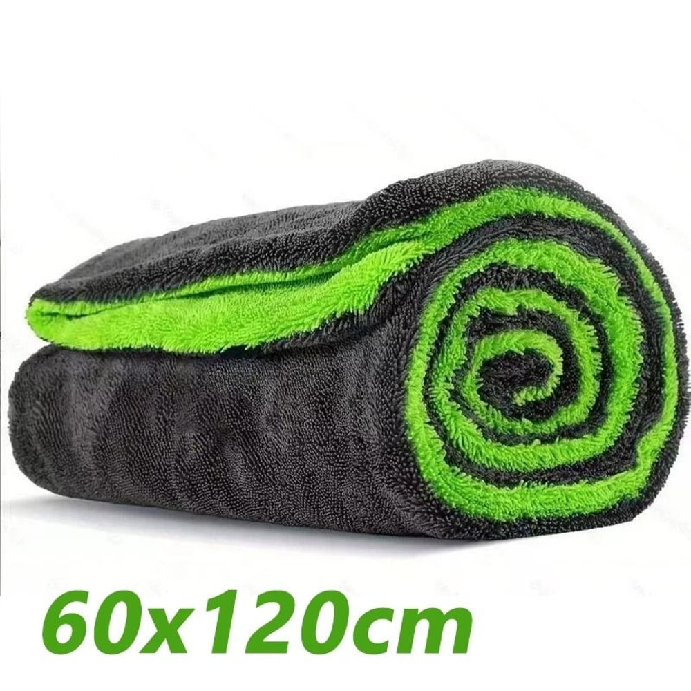 Heavy Duty Car Drying Towel 1400GSM Super Absorbent DoubleSided Microfiber Cleaning Cloth ScratchFr 10