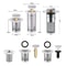Stainless Steel PopUp Sink Stopper With Hair Catcher And AntiOdor Bounce Core For Bathroom And Show 5