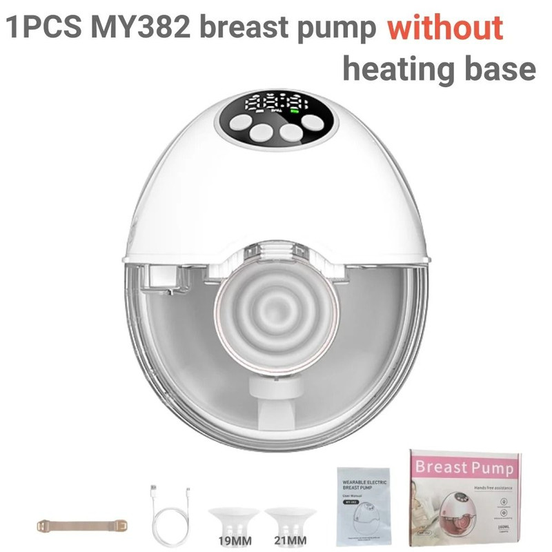 Electric HandsFree Wearable Breast Pump With Heating And UV Sterilization Lid Option BPAFree Wirel 9