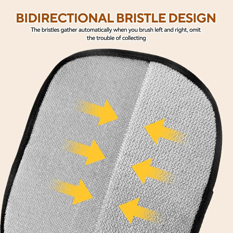 Reusable Pet Hair Removal Gloves DoubleSided Static Fur Remover Grooming Tool For Carpets Furniture 2