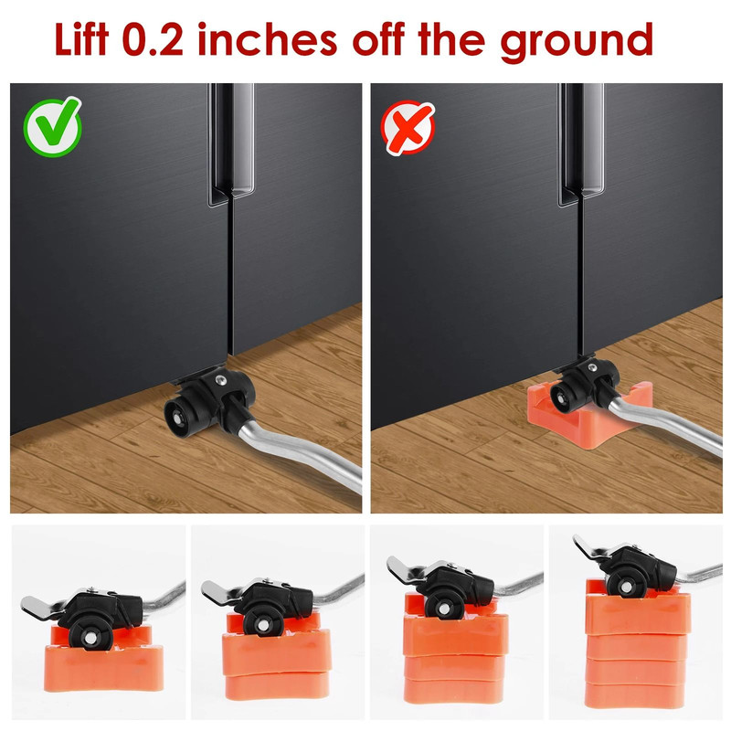 Heavy Duty Furniture Lifter And Roller Kit LaborSaving Appliance Lift Slider Tool For Moving Large  2