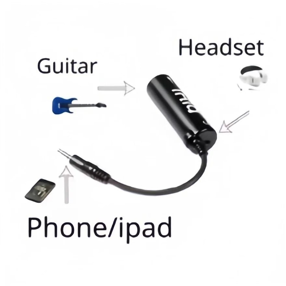 Guitar Interface Converter Audio Adapter With BuiltIn Tuner And Line Out For Recording And Practice 2