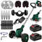 Portable Cordless Electric Lawn Mower With Dual Batteries And 3 Blade Types For Efficient Yard And  11