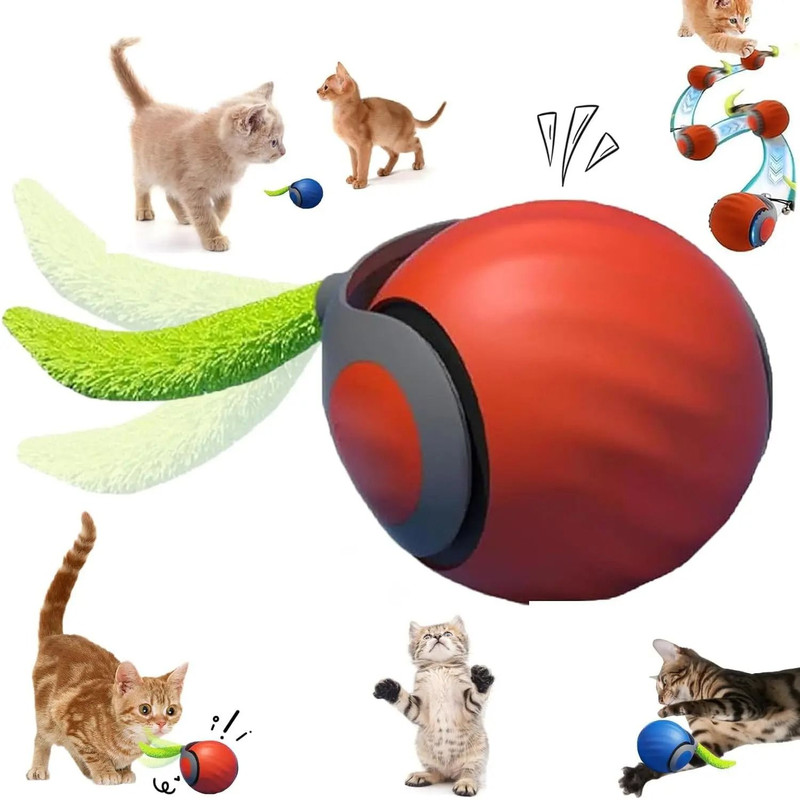 Interactive Smart Cat Toy Ball With Moving Tail 8