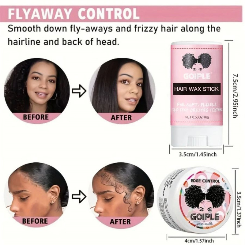 Beginners Lace Wig Styling Kit With Wax Stick Edge Control Gel And Glue 3