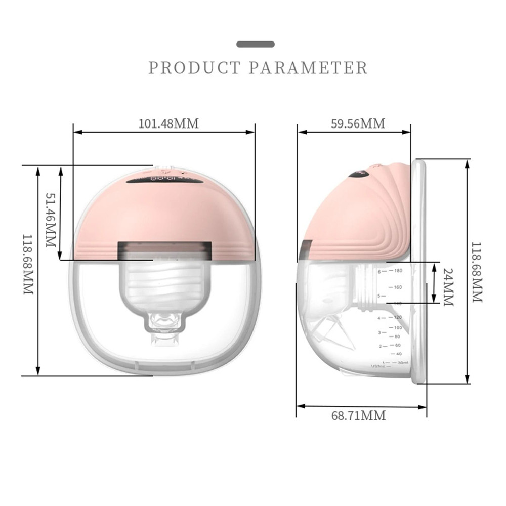Hands Free Wearable Electric Breast Pump With Silent Operation 2